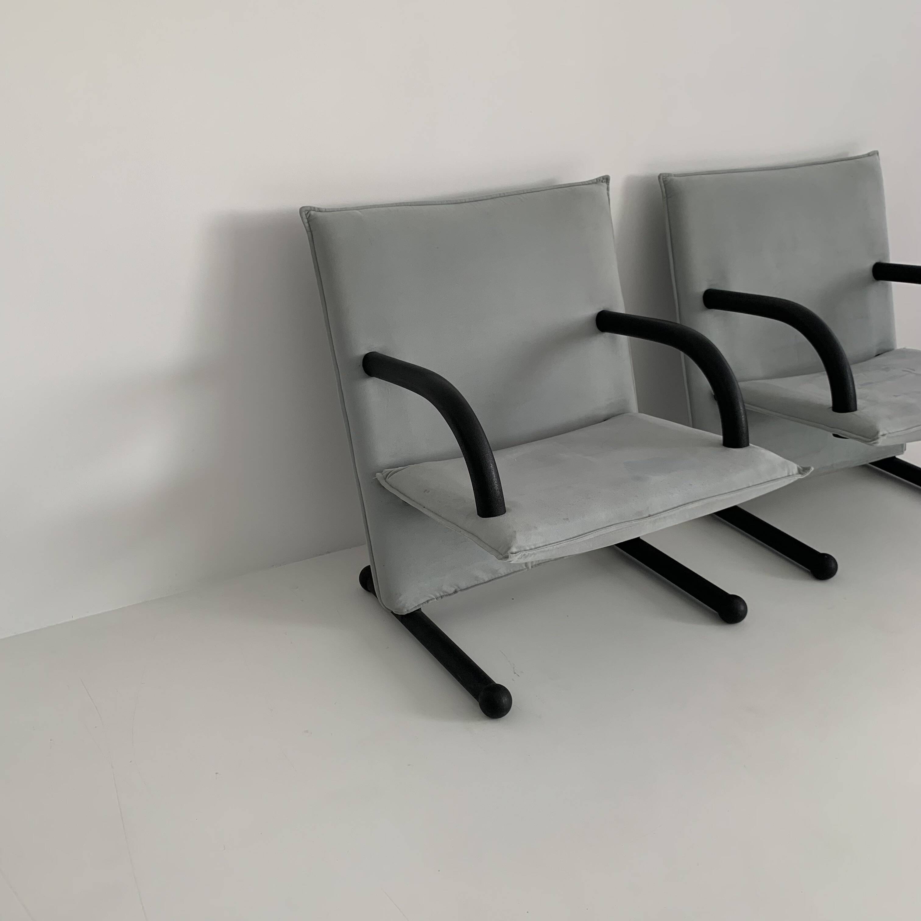 Set of 2 lounge chairs Burkhard Vogtherr for Arflex T-line, 1980’s