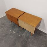 Paire de tables de chevet années 1970