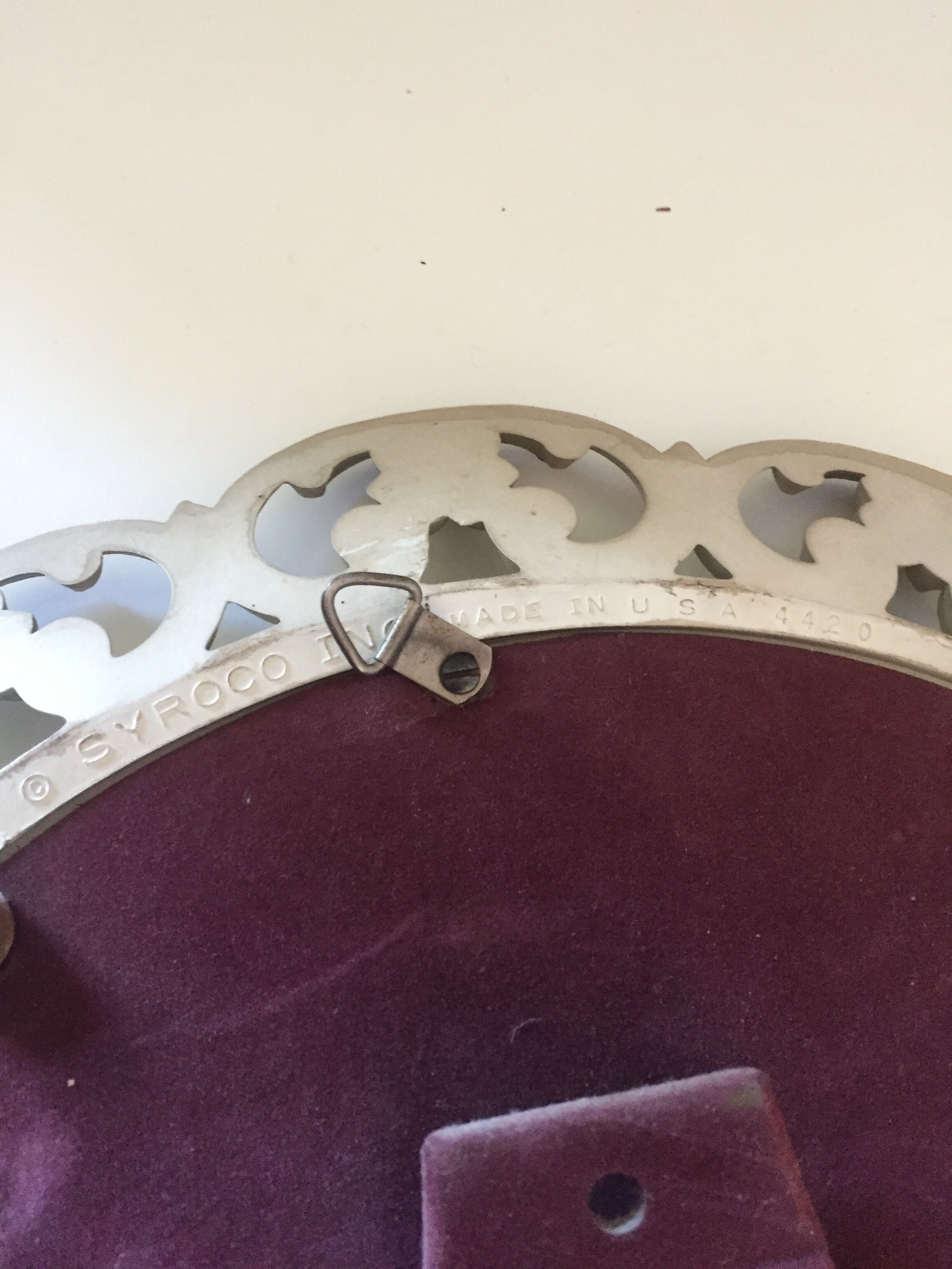 Vintage mirror Syroco Inc