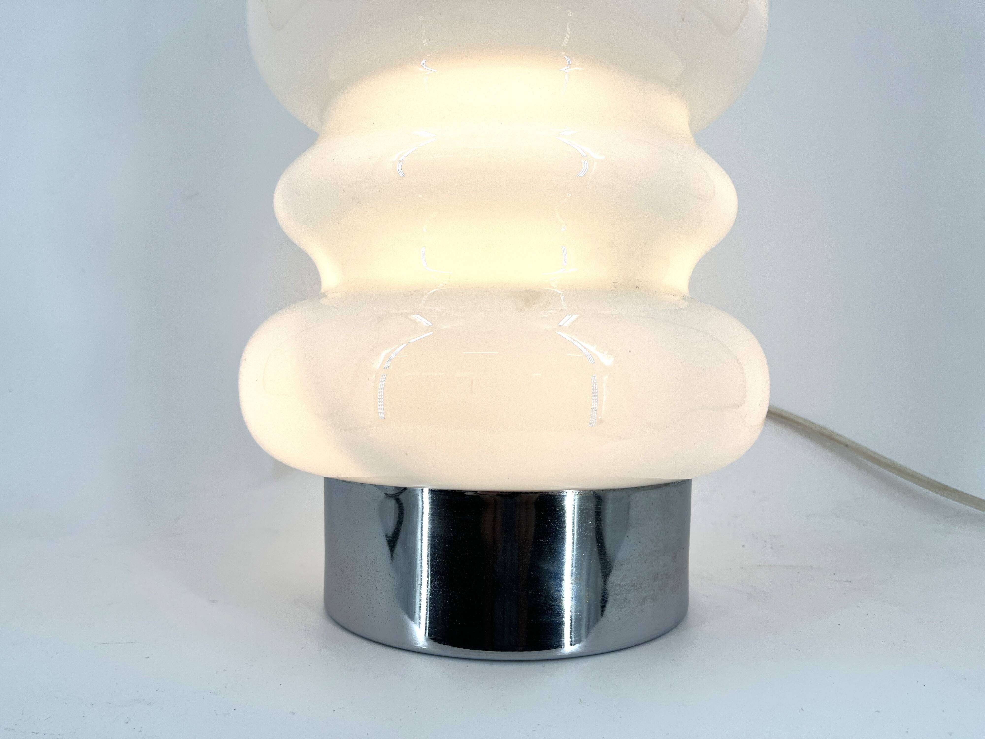 Vintage murano glass table lamp, 1960s