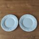 Set of 2 Limoges porcelain plates with Riviera decor