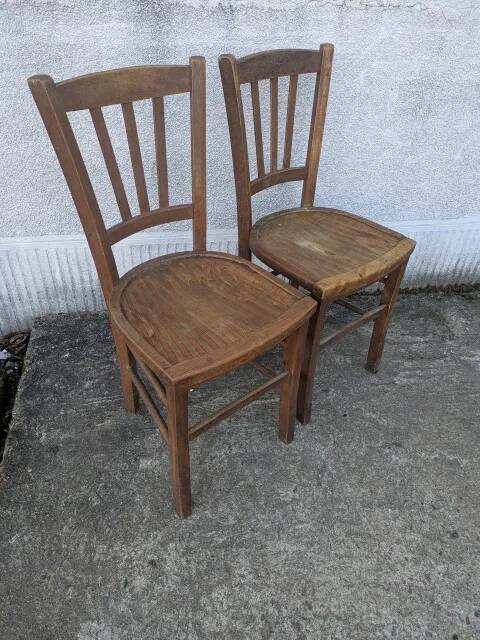 Pair of bistro chairs