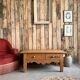 Chic country coffee table in solid pine (renovated)