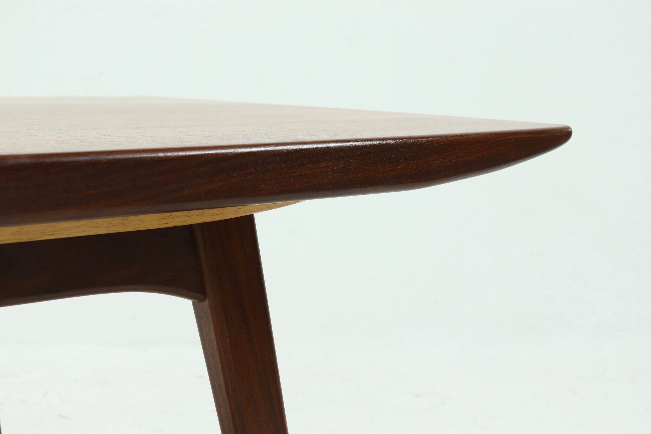 Extendable Teak Dining Table By Louis van Teeffelen for WeBe, 1950's