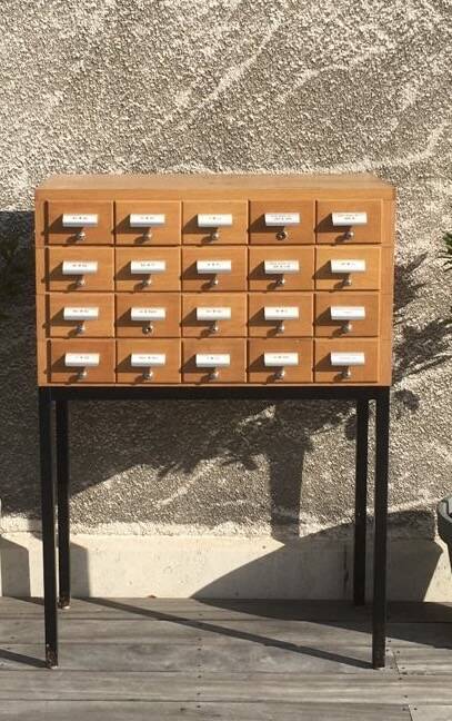 Bookcase with drawers