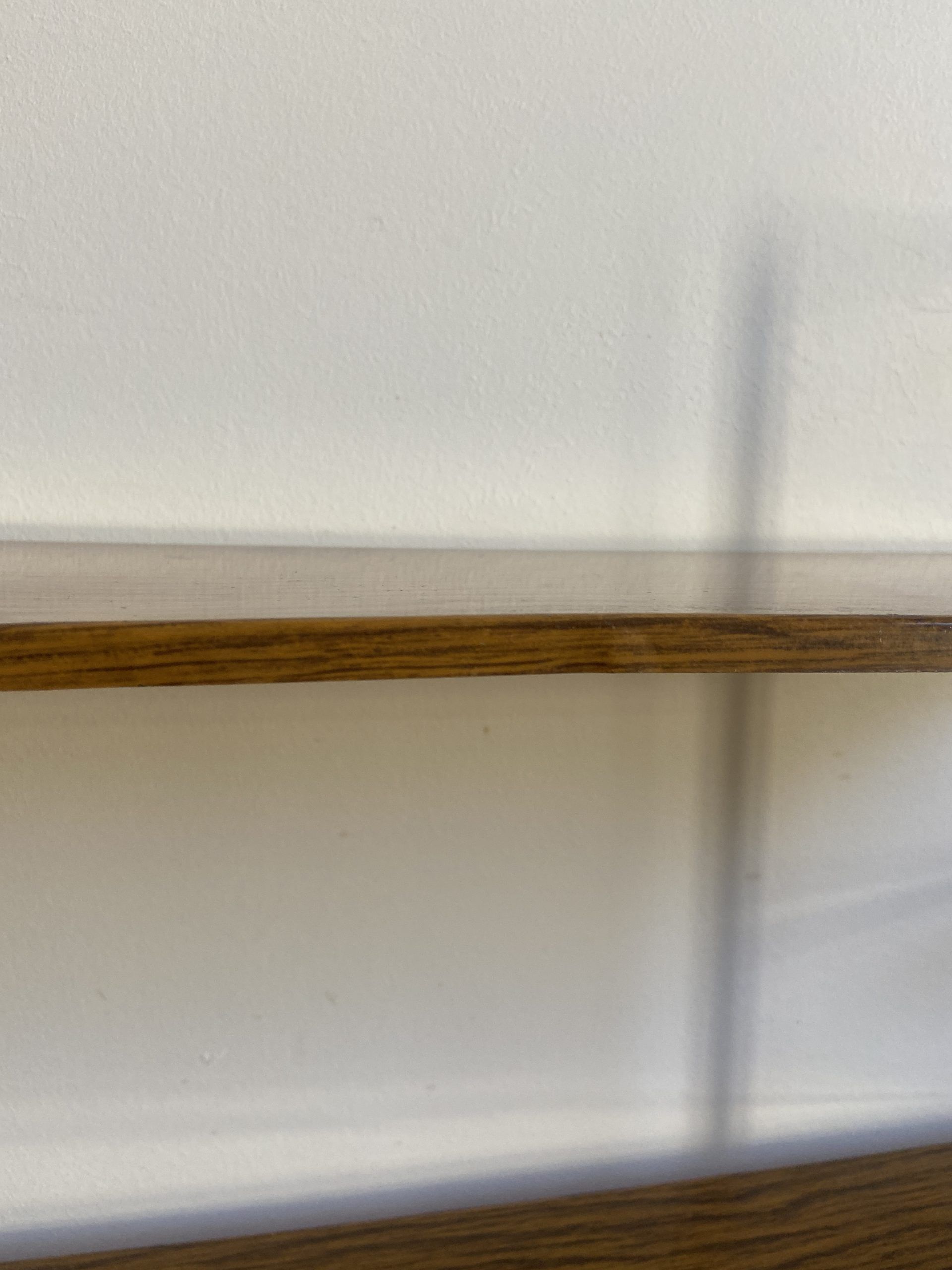 Self vintage metal wall shelf imitation wood in string or tomado style
