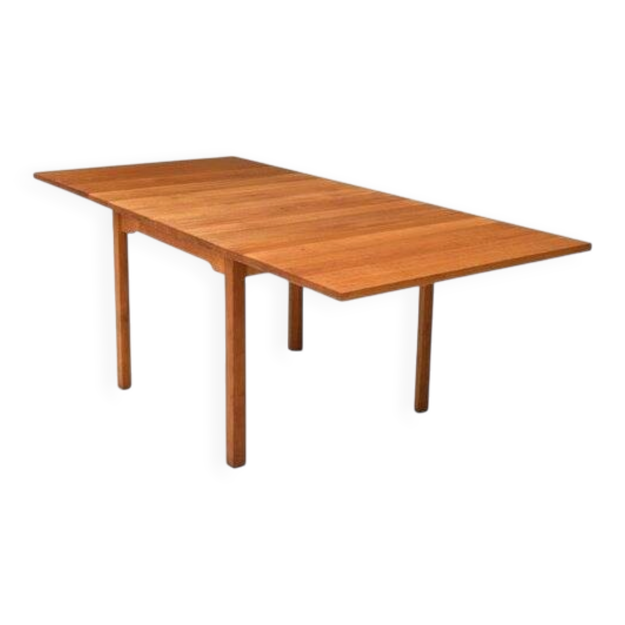 Scandinavian drop leaf dining table in oak, 1970s