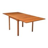Table à manger scandinave à rabats en chêne, années 1970