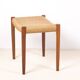 Tabouret Niels O. Møller Modèle 80a en Teck, Danemark des années 1960