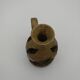 Stoneware candle holder.