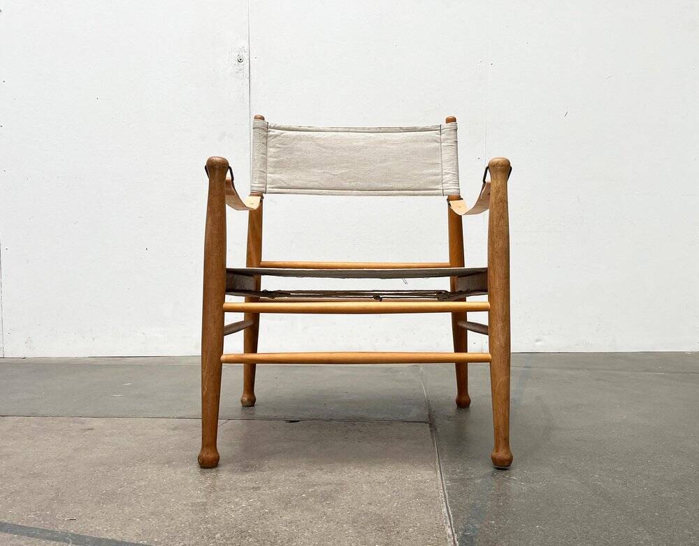 Mid-century modern Danish safari chair by Farstrup, 1960s.