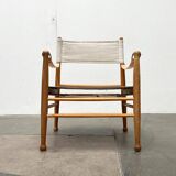 Mid-century modern Danish safari chair by Farstrup, 1960s.