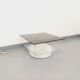 Vintage Italian square illuminated coffee table in glass and plexiglass