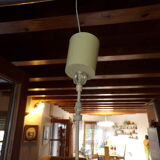 Vintage suspension globe in orange glass