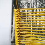 Set de 3 chaises scoubidou vintage