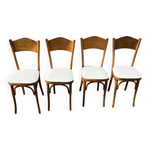 4 chaises bistrot vintage