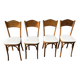 4 chaises bistrot vintage restaurées