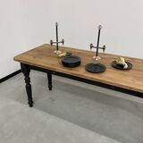 Farm table desk turned legs