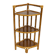 Étagère d’angle en bambou et bois vintage – 3 niveaux