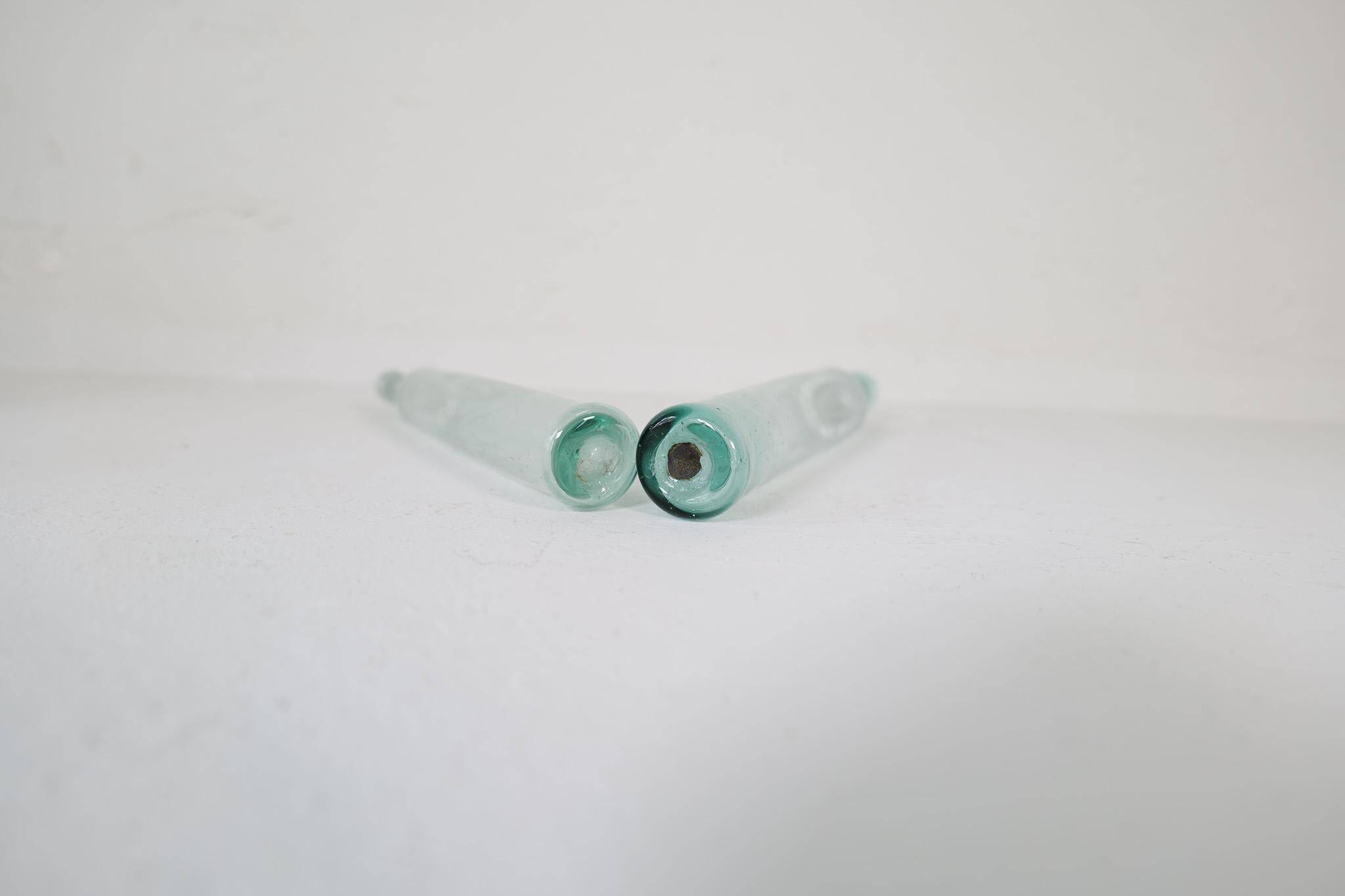 Antique set of 3 decorative bottles / vases from Sweden circa 1800