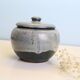 Sugar bowl, vintage pottery, French manufacture