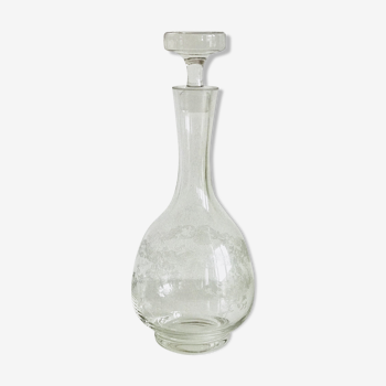 Bohemian engraved decoration Crystal decanter