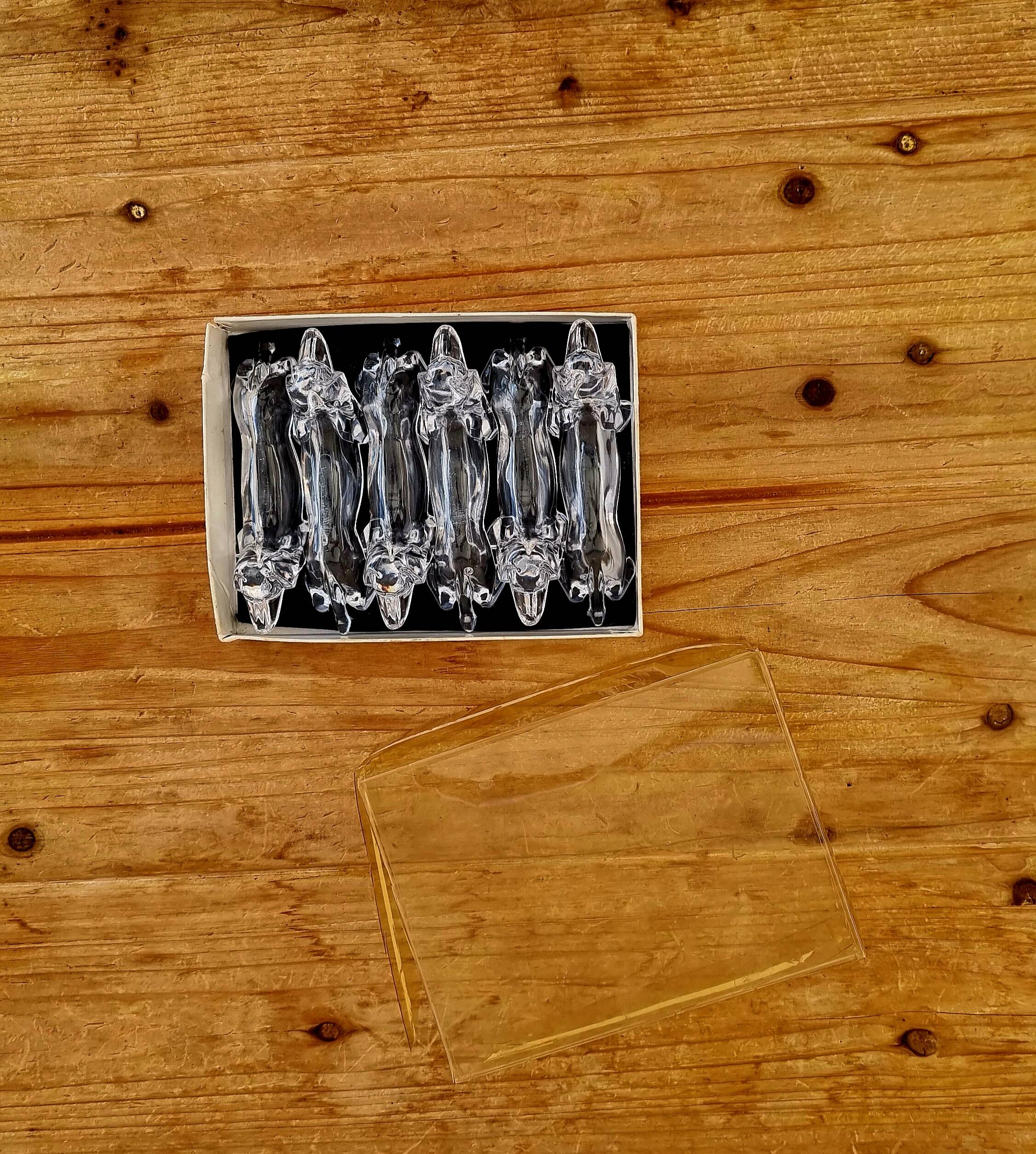 Set of 6 vintage dachshund knife rests