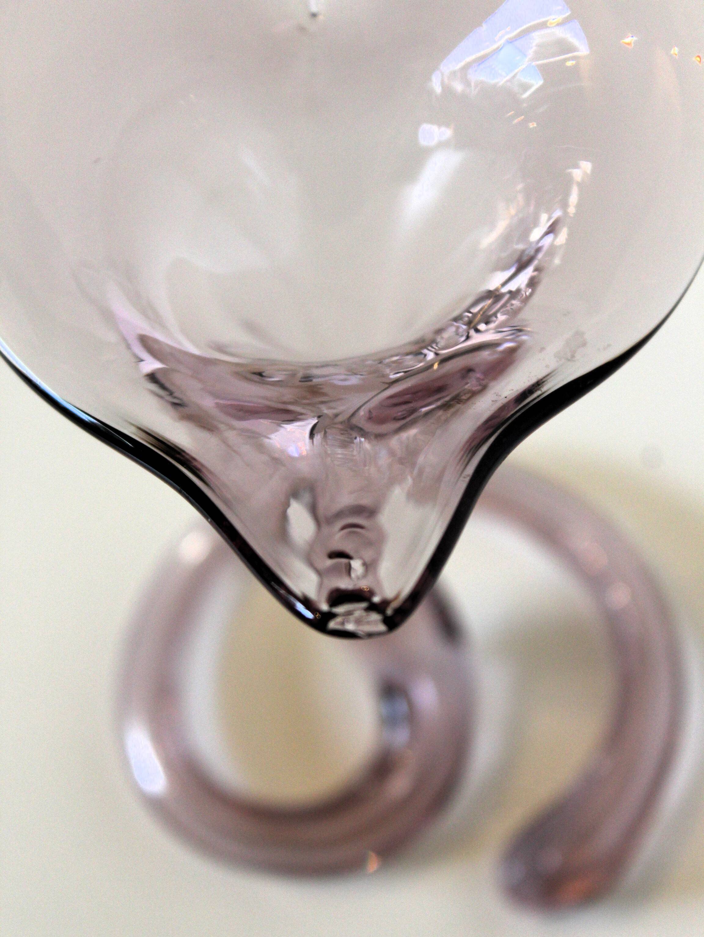 Vase soliflore arum en verre soufflé