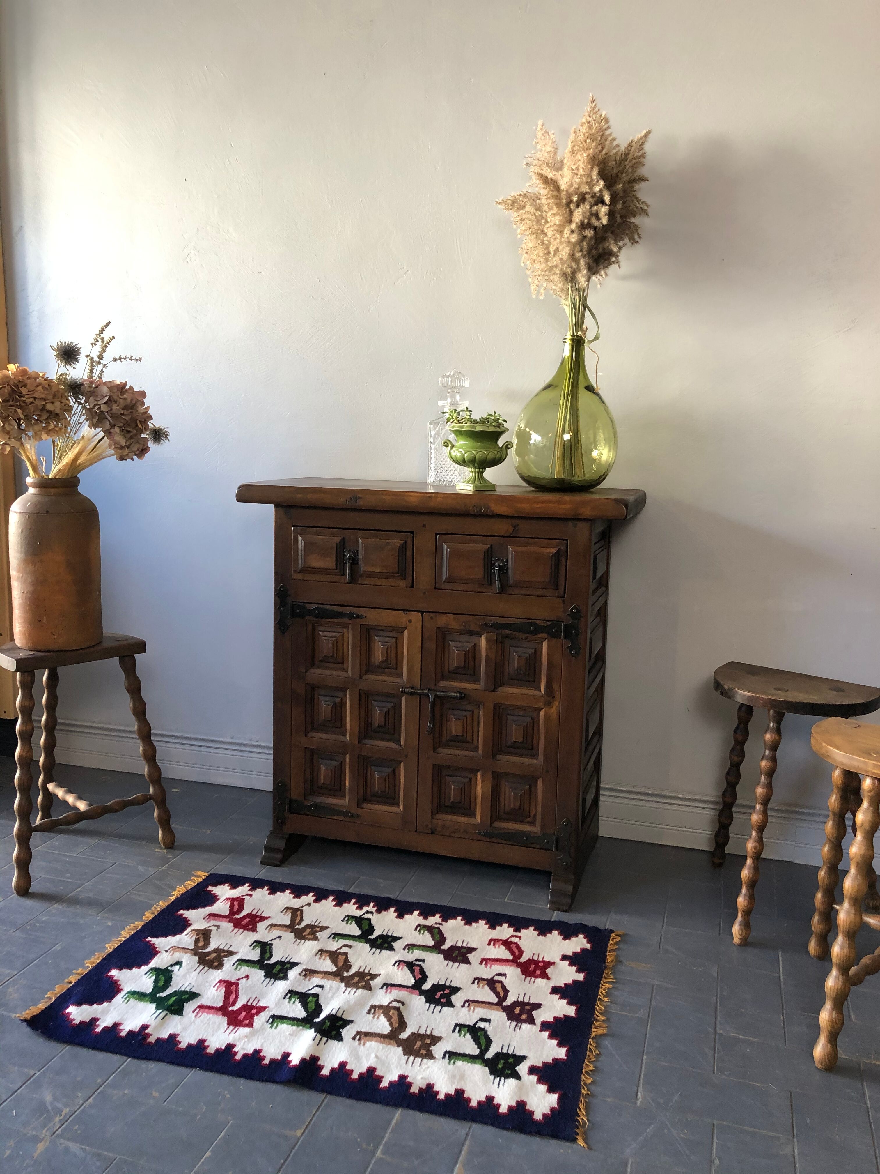 Antique walnut sideboard