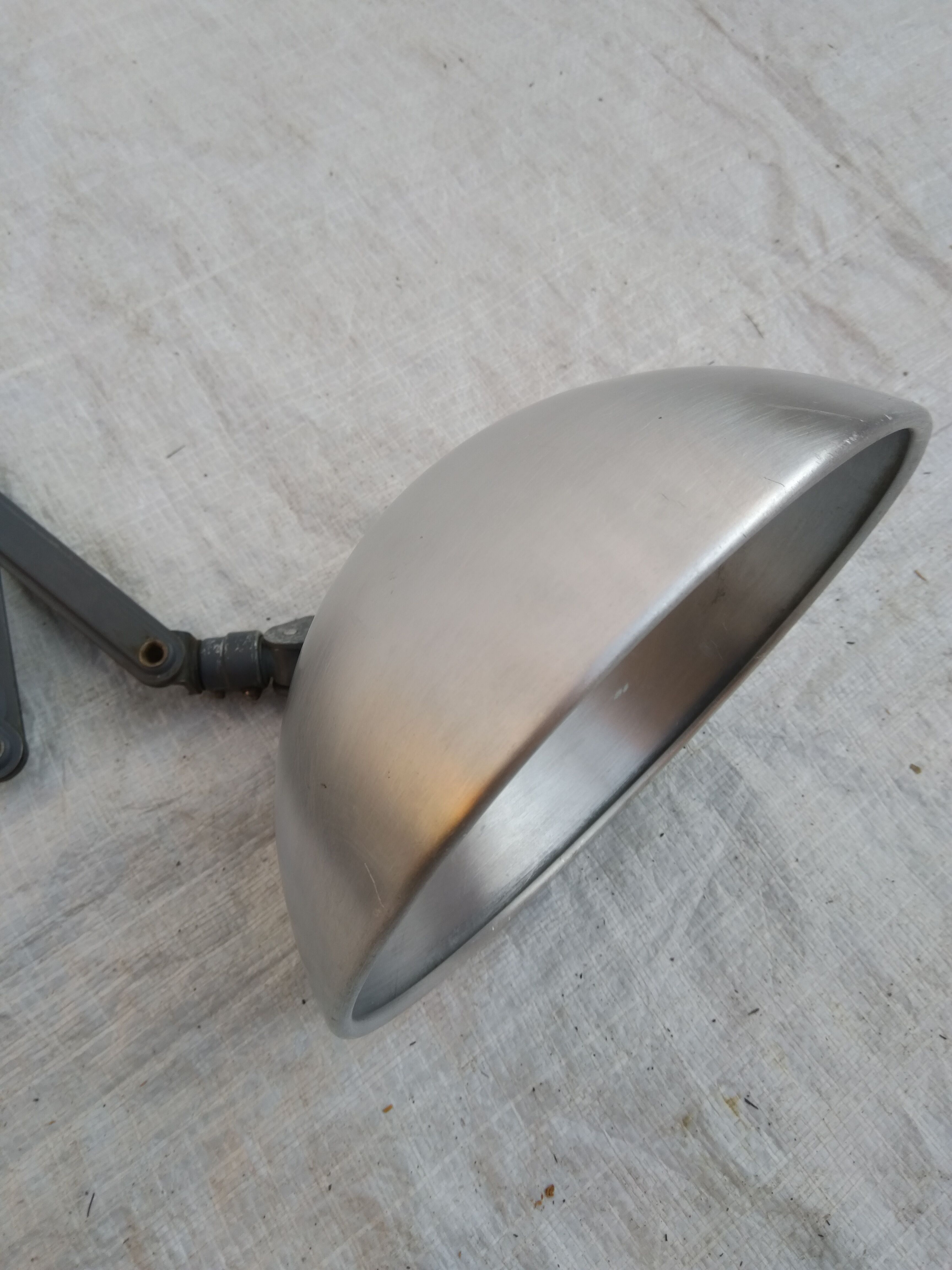 Industrial scissors sconce