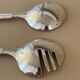 Italian 1960’s Vintage Pair Of Silver Plated Salad Utensils