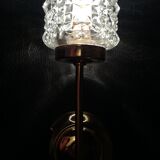 gold metal and glass sconces 1950