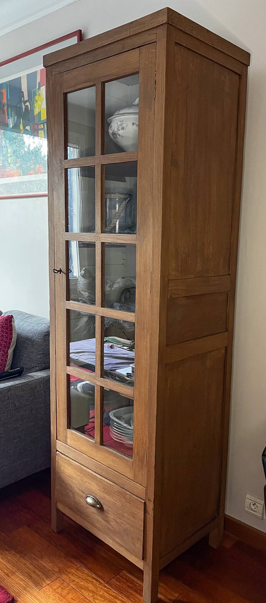 Antique Parisian Glass Cabinet Art Deco Display Cabinet Francis Jourdain