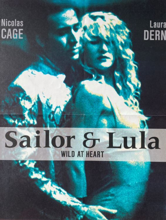 Original cinema poster "Sailor and Lula" David Lynch, Nicolas Cage 40x60cm 1990