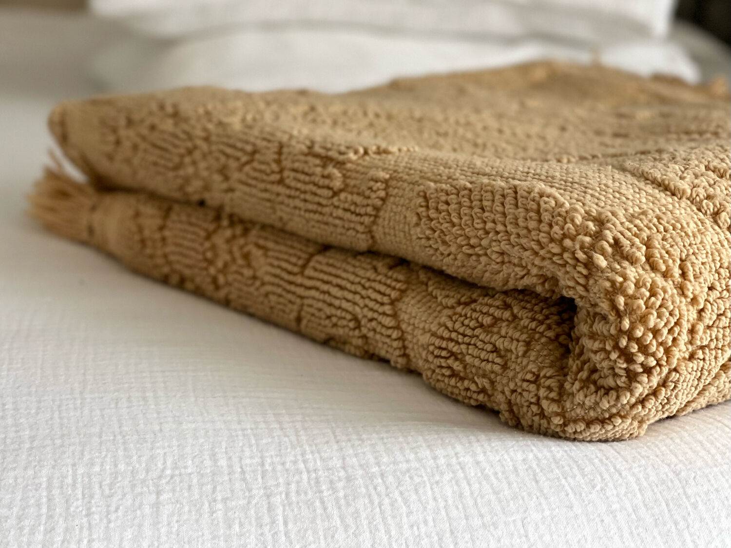 Vintage bed throw