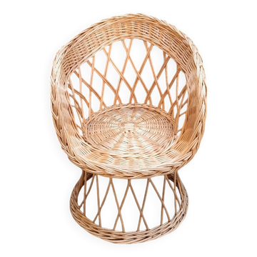 Fauteuil en osier rotin adulte