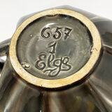 Ceramic pitcher signed Elge