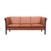 Leather sofa, Danish design, 90s, production: Hurup