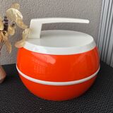 Orange vintage ice bucket