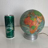 Vintage globe 1950 terrestrial Perrina glass - 19 cm