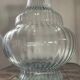 Large molded glass vase 40cm