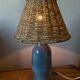 Lampe en céramique bleue