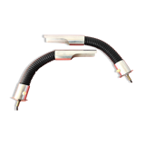 Pair of flexible hose bed lamp design 70s