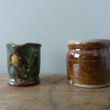 Ceramic miniatures, pot and pitcher