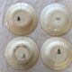 Lot of 4 hollow plates earthenware of Gien
