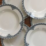 7 deep plates in iron earth Andrinople Saint Amand and Hamage