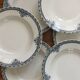 7 ironstone soup plates from Adrianople, Saint Amand and Hamage