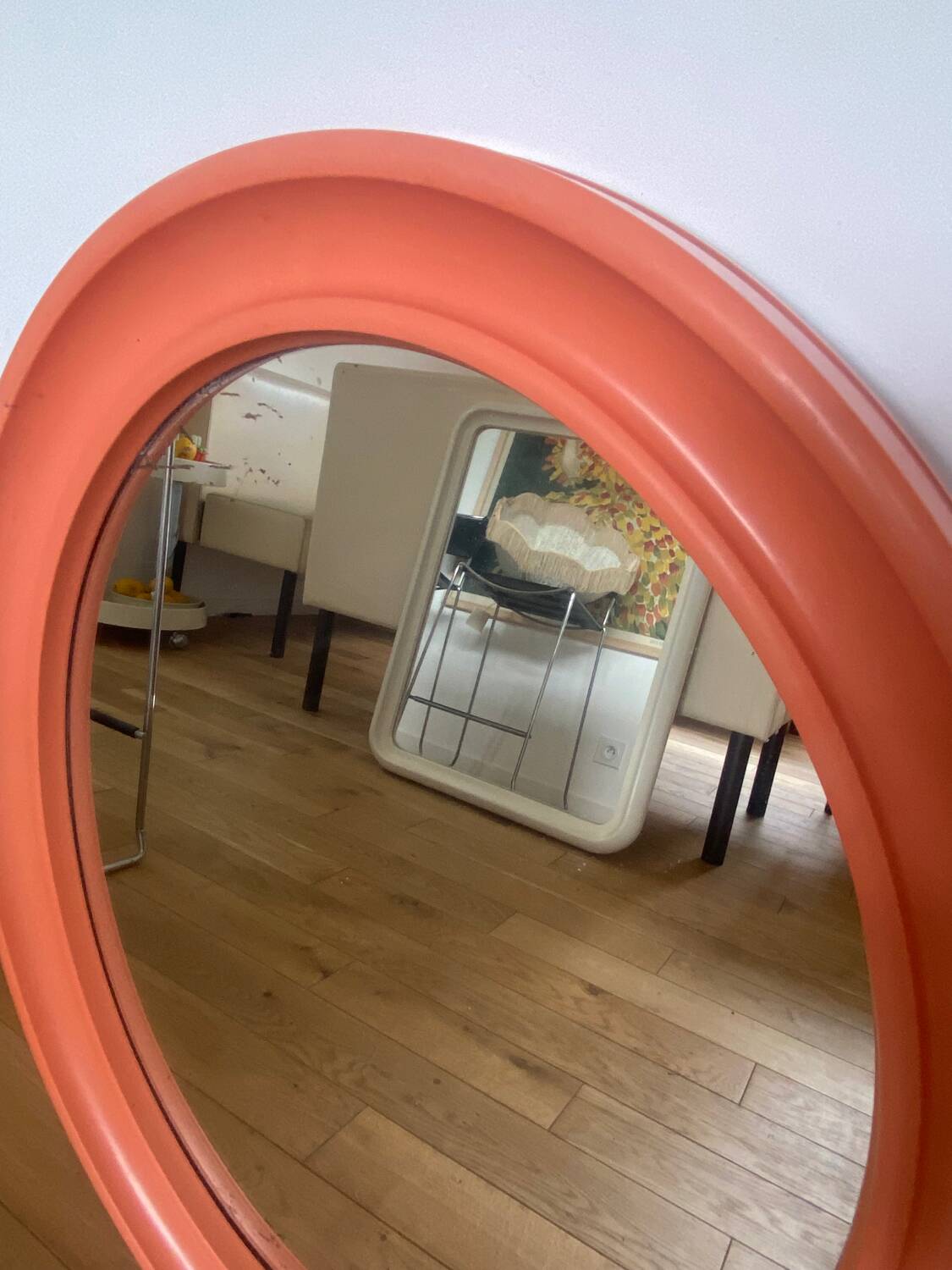 Carrara & Matta Orange Bakelite Mirror