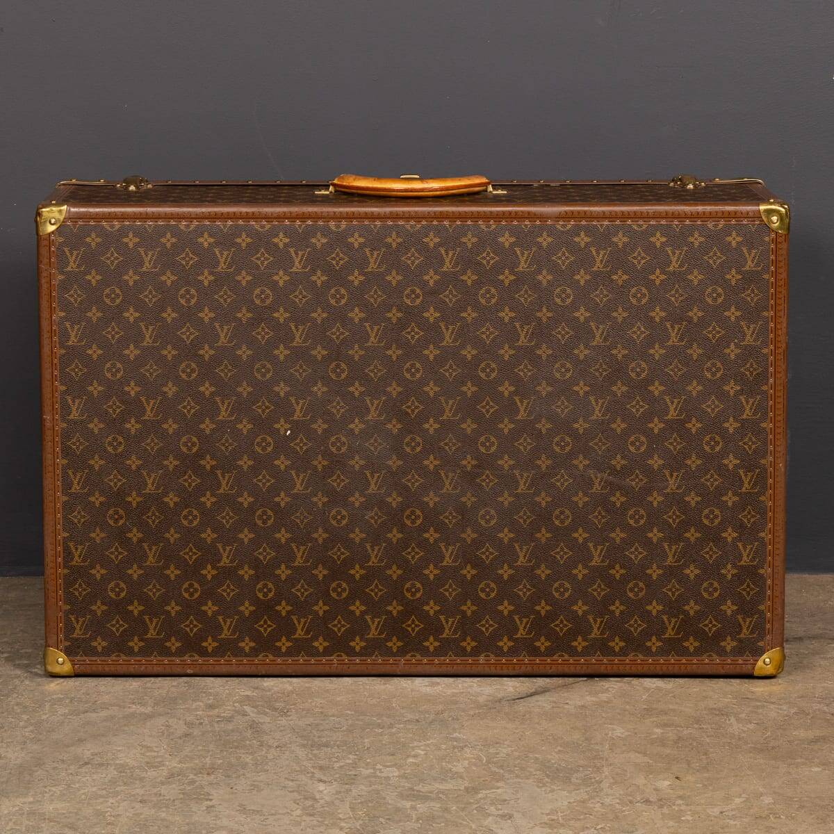 Vintage 20thC Louis Vuitton Suitcase In Monogram Canvas, France
