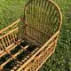 Lit enfant en rotin vintage